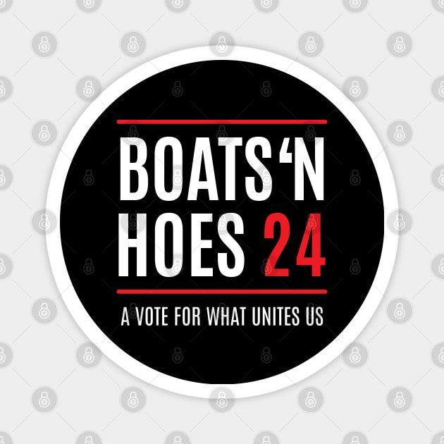 Boats And Hoes Magnet by graphictone